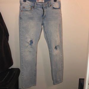 511 slim Levi’s jeans. Distressed size 16